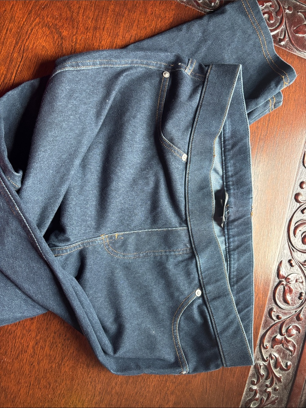 Simply Vera Vera Wang Dark Indigo Jeggings - Picture 2 of 5